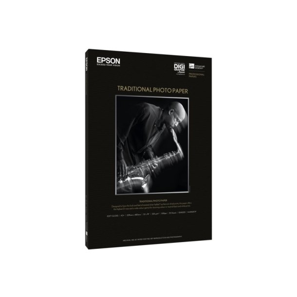 Epson A3+ Traditional Soft-Glossy fotopapir - 330mm x 483mm - 330g - 25 ark papir